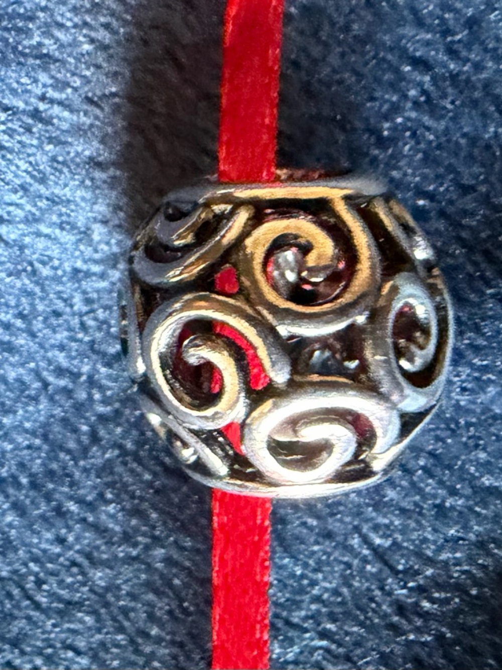Pandora Silver Ocean Breeze Swirl Filigree Bead